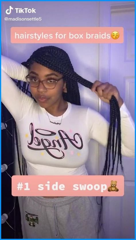 Big Box Braids Hairstyles, African Hair Braiding Styles, Box Braids Hairstyles For Black Women, Cute Braided Hairstyles, Braids Hairstyles Pictures, Cute Box Braids Hairstyles, Twist Braid Hairstyles, Hair Braid Videos, Protective Hairstyles Braids