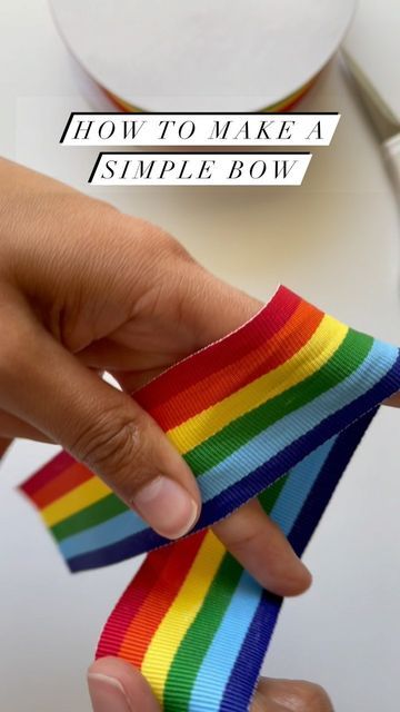 Monica Crafts It All on Instagram: "Rainbow ribbons all day long 🌈🎀. #pridemonth #hairbow #hairbowtutorial #bow #bowtutorial #rainbow #ribbon #crafty #diy" Rainbow Ribbon Craft, Rainbow Ribbons, Diy Crayons, Ribbon Craft, Rainbow Bow, Hair Bow Tutorial, Rainbow Ribbon, Diy Rainbow, Bows Diy