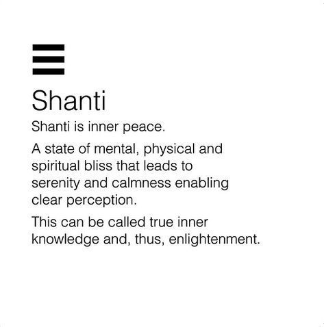 meaning of Shanti. ❤️☀️ Shanti Mantra, Frases Yoga, Hare Krishna Mantra, Meditation Mantra, Lyrics Meaning, Yoga Mantras, Om Namah Shivaya, Yoga Quotes, Pranayama