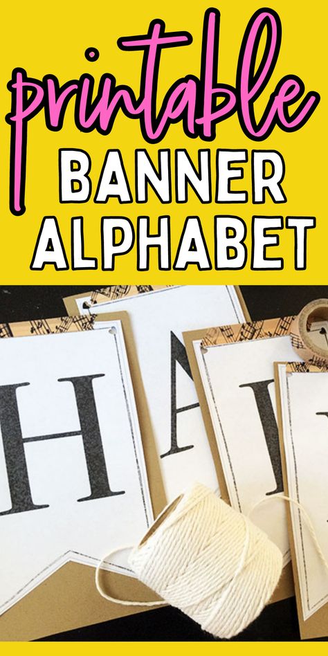 Homemade Banners Diy, Mini Banner Printable Free, How To Make A Banner Diy, Congratulations Banner Printable Free, Welcome Home Banner Printable Free, Paper Banners Ideas Diy, How To Make A Banner, Diy Banner Ideas, Free Printable Letters For Banners