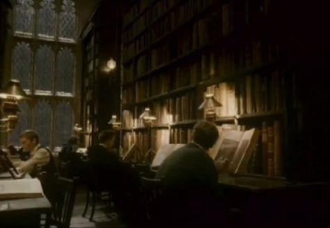 Studying at the Hogwarts Library - Harry Potter audio atmosphere Dark Academia Aesthetic Wallpaper, Hogwarts Library, Dark Acadamia, Old Library, Images Harry Potter, Hogwarts Aesthetic, Hogwarts Castle, Slytherin Aesthetic, Rainy Night