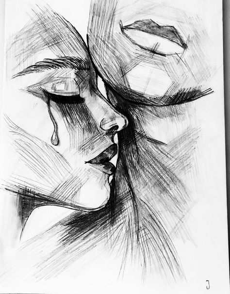 Drawing Of Betrayal, Toxic Love Sketch, Unhealthy Relationships Art, Forbidden Love Drawing Art, Crazy In Love Drawings, Toxic Love Paintings, Art That Represents Feeling Lost, Heart Ripped Out Sketch, Meaningful Pencil Sketches