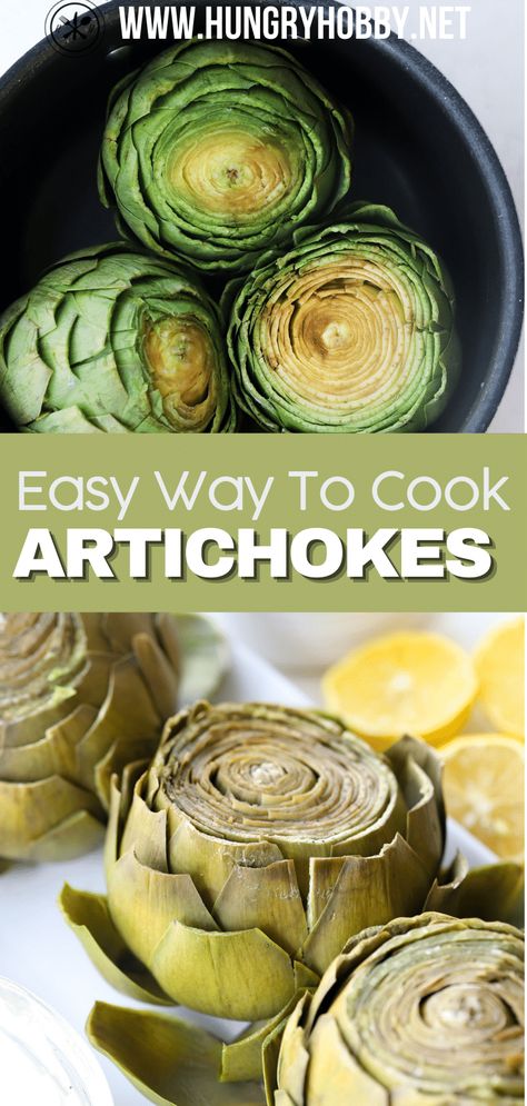 Whole Artichoke, How To Cook Artichoke, Artichoke Recipes, Steamer Basket, Classic Kitchen, Healthy Side Dishes, Veggie Dishes, Kitchen Tips, Vegetable Side Dishes