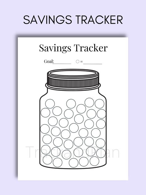 Savings Tracker Savings Tracker Printable Savings Challenge - Etsy Canada Jar Savings Challenge, Saving Challenge Rupiah, Saving Jar, Printable Savings Challenge, Savings Tracker Printable, Money Saving Jar, Mini Savings Challenge, Saving Tracker, Jar Saving