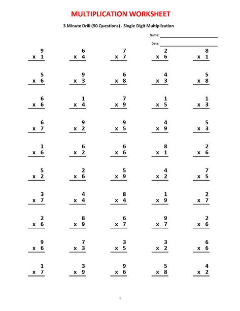 Multiplication 3 minute drill V 10 Math Worksheets with | Etsy Third Grade Multiplication Worksheets, Math Worksheets With Answers, 10th Grade Math Worksheets, Kumon Worksheets, Multiplication 3, 10th Grade Math, Easy Math Worksheets, Math Fractions Worksheets, Math Multiplication Worksheets