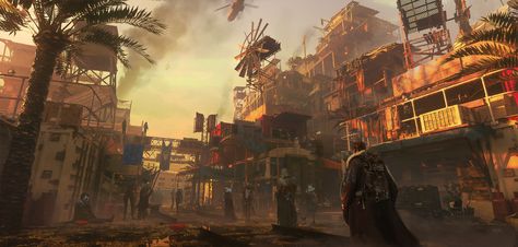 ArtStation - Waste land city Waste Land, Brown Hairstyles, Fantasy Adventure, Visual Development, Ghost Stories, Environment Concept Art, Land Art, Post Apocalyptic, Sci Fi Fantasy