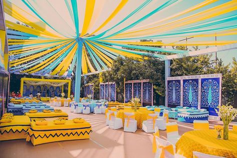 Photo of Light blue and yellow theme mehendi decor seating and tent idea Haldi Decoration Ideas, Haldi Ceremony Decorations, Haldi Decoration, Indian Wedding Decorations Receptions, Mehendi Decor Ideas, Themed Wedding Decorations, Haldi Decor, Wedding Entrance Decor, Desi Wedding Decor