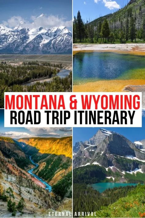 The Perfect 10 Day Montana Road Trip Itinerary (+ Optional Wyoming Stops) - Eternal Arrival Wyoming Travel Road Trips, Wyoming Road Trip, Montana Road Trip, Downtown Art, Visit Montana, Wyoming Vacation, Montana Vacation, Usa Bucket List, Montana Travel