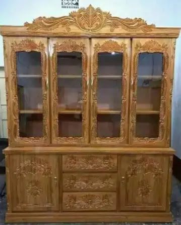 Wooden Showcase Design Furniture, Wooden Showcase Design, Showcase Design Furniture, Wooden Showcase, Ornaments Design, Showcase Design, Dress Design, Design Furniture, China Cabinet