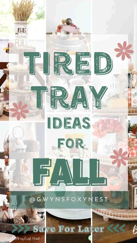 Fall Decor ideas for Tiered Tray decor Diy Fall Tiered Tray Decor Ideas, Decorating A Two Tier Tray, Fall 3 Tiered Tray Decor Ideas, Fall Trays Ideas, Large Tray Decor Ideas, Fall Tier Tray Ideas, Tray Fall Decor Ideas, Tier Tray Ideas, Tier Tray Fall Decor