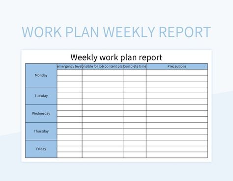 Weekly Report Template, Weekly Report, Office Word, Work Plans, Site Words, Id Design, Excel Templates, Template Google, Google Sheets