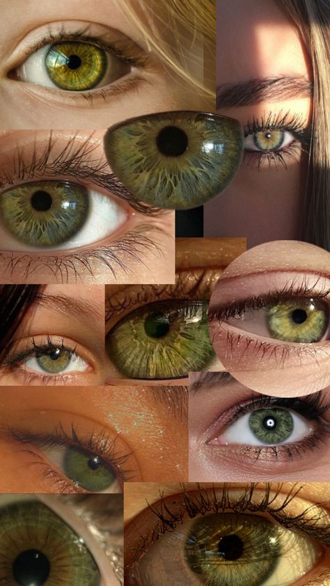 Green Eyes Vs Blue Eyes, Green Gold Eyes, Most Beautiful Eye Color, Pretty Eyes Color, Rare Eye Colors, Hazel Green Eyes, Eye Color Chart, Rare Eyes, Leni Klum