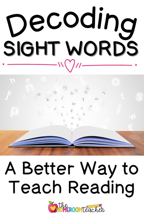 Decoding Multisyllabic Words, Teach Sight Words, Homeroom Teacher, Sight Word Sentences, Reading Strategy, Sounding Out Words, Multisyllabic Words, The Science Of Reading, Teaching Sight Words