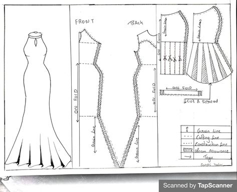 Long Mermaid Dress Pattern, Fish Tail Dress Pattern Drafting, Fishtail Frock Design, Fish Skirt Pattern, Dress Tailoring Pattern, Fish Dress Fashion Gowns, Trumpet Dress Pattern, Mermaid Pattern Dress, Morticia Addams Dress Pattern