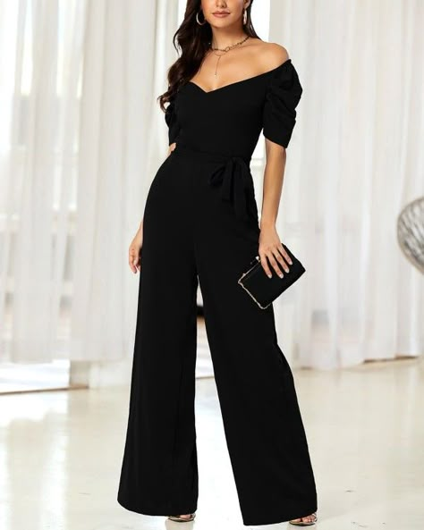 Special Event Dresses, Wrap Jumpsuit, Flare Jumpsuit, Jumpsuit Chic, Party Package, Jumpsuit With Sleeves, Trendy Clothes For Women, Event Dresses, Buy Dress