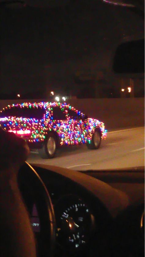 I WANT THIS. They See Me Rollin, Christmas Car, Christmas Tree Lighting, Mellow Yellow, Look At You, Christmas Cheer, Bones Funny, All Things Christmas, Wonderful Time