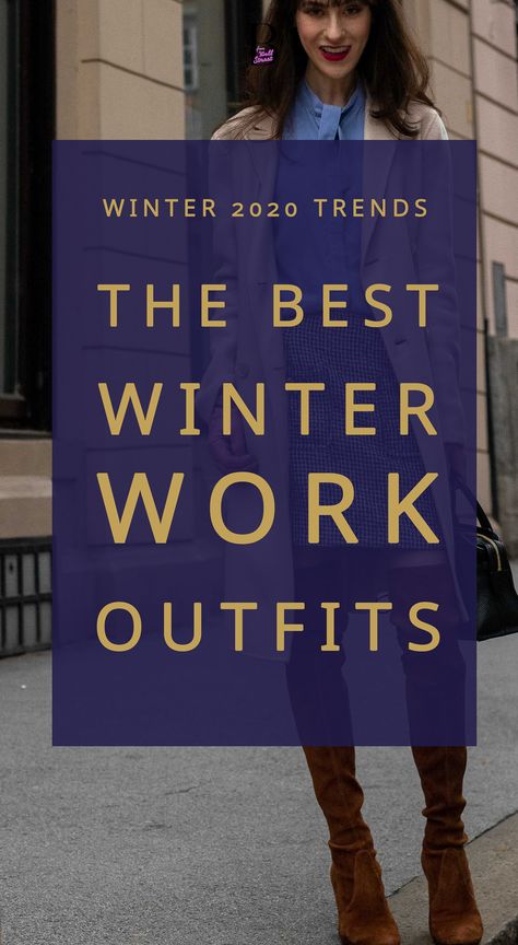 Ran out of style ideas for work and it's not even the end of the winter? I feel you. Well, I would if I didn't found these fashionable winter office outfit ideas on Brunette from Wall Street! I love all this winter workwear! #styletip #boots #smartoutfits Winter Office Attire Women, Winter Snow Work Outfits For Women, Canada Winter Work Outfit, Office Fashion Winter, Winter Outfit Ideas For Work, Trendy Office Outfits Winter, Winter Office Fashion Outfits, Winter Office Clothes Women, Office Outfits For Winter