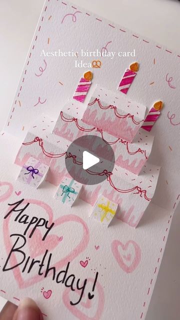 Diy Paper Crafts For Friends, Art And Craft Greeting Cards Ideas, Diy Birthday Greeting Cards, Birthday Cards Diy Handmade For Friend, Birthday Card Decoration Ideas, Handmade Gift Ideas For Best Friend Diy, Bday Card Ideas For Best Friend, Handmade Birthday Gift Ideas For Best Friend, Paper Gifts For Friends