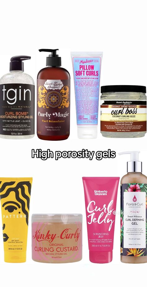 Curl Defining Products For 4c Hair, High Porosity Hair Products Type 4, Curly Hair Gel Products, High Porosity Curly Hair Products, High Prosperity Hair Products, Products For High Porosity Hair, High Porosity Curly Hair, High Porosity Hair Products, Hair Journey Tips