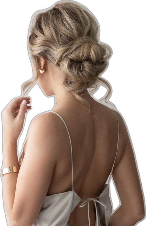 Hairstyle Wedding Bridesmaid, Easy Messy Updo, Simple Low Bun, Bridesmaid Bun, Alex Gaboury, Hairstyle Bridesmaid, Egyptian Hairstyles, Low Bun Wedding Hair, Easy To Do Hairstyles