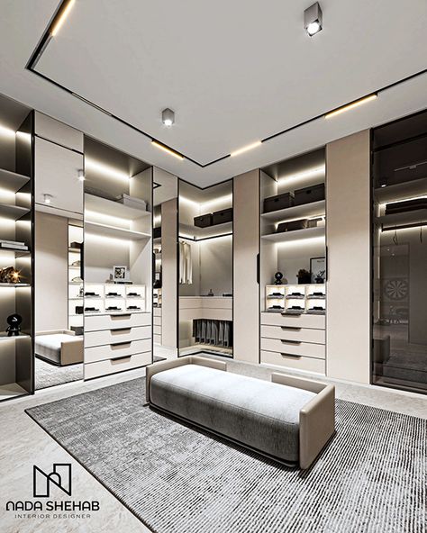 C O L L E C T I O N on Behance Walk In Modern Closet, Behance Closet, Walk In Closet With Doors, L Dressing Room, Modern Luxury Walk In Closet, Walk In Closet Design Luxury, Luxury Walk In Closet Design, Walk In Closet Modern, Dressing Rooms Ideas