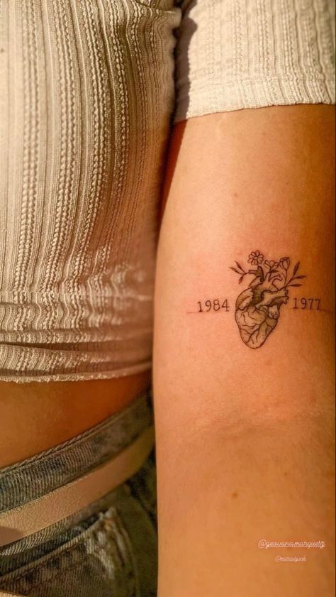 Tattoo Ideas For Your Grandparents, Give Love Tattoo, Tattoos For Past Grandparents, Contradiction Tattoo, Remeberance Tattoos Grandma, Tattoos For Passed Dad, Parent Tattoos For Daughters, Dad And Daughters Tattoo Ideas, Tattoos For Mom And Dad