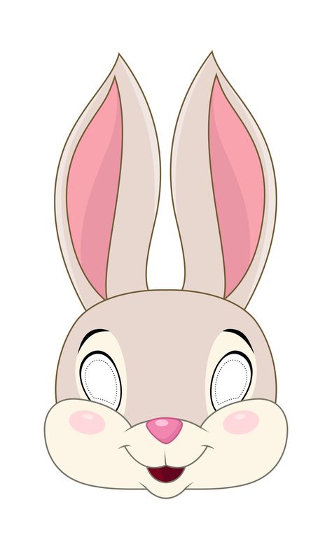 3d Mask Template Free Printable, Rabbit Mask Printable, How To Make A Animal Mask, Animal Faces Printable, Free Printable Masks, Animal Mask Templates Free Printable, Animal Face Mask Craft, Animals Masks For Kids Crafts, Topeng Muka Haiwan