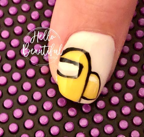 Among Us inspired Yellow charater. #amongusfanart #amongusnails #nailart #yellow #gelnails #tiktok #nailsofinstagram #hellobeautifulyeg Among Us Nails, Among Us Yellow, Hello Beautiful, Us Nails, Among Us, Gel Nails, Manicure, Nail Art, Nails