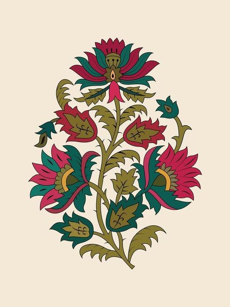 image hosted at ImgBB — ImgBB Textile Motifs, Texture Textile, Islamic Motifs, Indian Illustration, Botanical Flower Art, Folk Art Flowers, Print Design Art, Paisley Art, Textile Prints Design