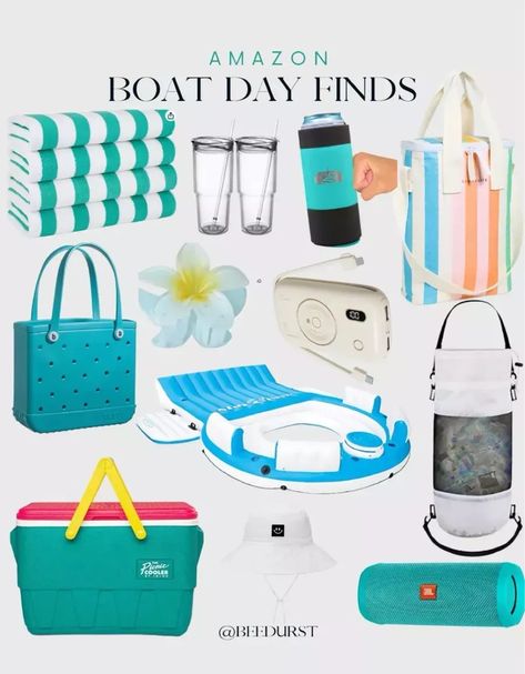 Amazon boat day finds for summer, beach must haves, vacation essentials, boating essentials for the family , summer must haves Boat Essentials Summer, Boat Day Essentials, Lake Day Essentials, Boat Essentials, Boating Essentials, Lake Outfits, Beach Must Haves, Lake Bag, Lake Essentials