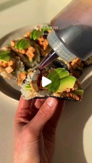 Mediterranean Diet Beginner on Instagram: "SUSHI TACOS🍣🌮  Can’t decide between sushi or tacos? Why choose one when you can have both!  These delicious sushi tacos are a perfect combination of salty, sweet and spicy with a crispy nori rice shell, spicy tofu cubes, fresh veggies and teriyaki🤌  By @itsvegansis ======================= 👉🏻The Mediterranean Diet offered a refreshing perspective – it encouraged me to embrace the flavours and textures of wholesome, unprocessed foods while reaping the benefits of sustained weight loss and improved overall well-being. The Mediterranean Diet shows us that food can be both nourishing and delicious. Don't forget to follow us so you don't miss out on everything about this diet. ======================= #mediterraneandietplan #mediterraneandiet #medit Sushi Taco, Tofu Cubes, Mediterranean Diet Plan, Vegan Cookbook, Unprocessed Food, Sushi Rice, Teriyaki Sauce, Rice Crispy, Choose One