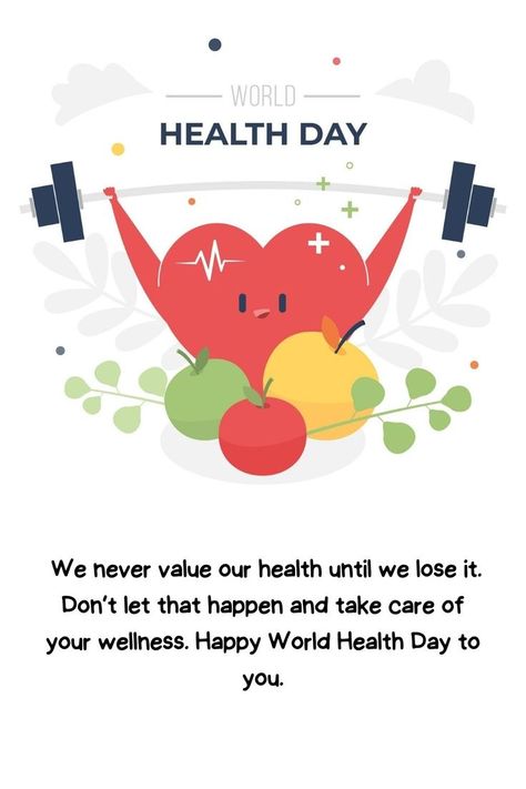 World Health Day! Health Slogans Healthy, Slogan About Healthy Lifestyle, Poster Slogan About Health, World Health Day Creative Poster, World Health Day Quotes, Slogan About Health, World Health Day Theme, World Health Day Poster, Health Day Poster