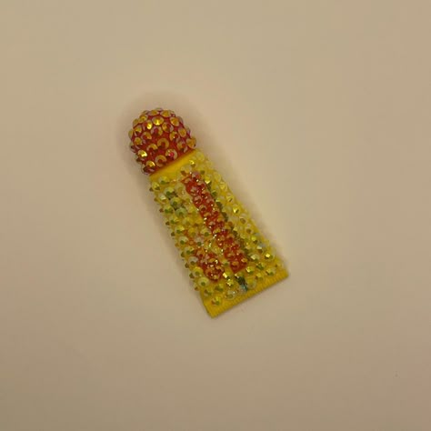 Hand Bedazzled Carmex Lip Balm. Spf 15, Strawberry Flavor . Beautiful Glass Rhinestones Random Bedazzled Stuff, Cute Bedazzled Things, Things To Badazel, Bedazzled Makeup Products, Bedazzled Skincare, Bedazzling Things, Things To Bedazzle, Bedazzle Ideas, Dinner Heels