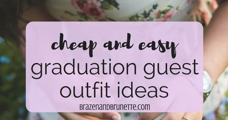 Need some last minute ideas on what to wear to your bestie's graduation ceremony? From dresses to rompers to jumpsuits and even shoes, I have graduation outfit inspiration for you! What to wear to graduation. College graduation outfits. Grad school graduation outfits. Law school graduation outfits | brazenandbrunette.com Graduation Guest Outfits, Grad School Graduation, Fall Festival Fashion, Dress To Romper, Graduation Guest Outfit, Graduation Outfit College, Cochella Outfits, Graduation Open Houses, Graduation College