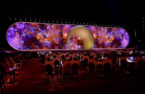 A look behind the scenes of Refik Anadol's Machine Hallucinations projected on stage at the 2023 Grammy Awards. Image courtesy of Recording Academy/Grammys via Twitter. Refik Anadol, Jack Antonoff, Weather Data, Big Boi, Method Man, Missy Elliott, Stage Set Design, Hip Hip, Stage Set