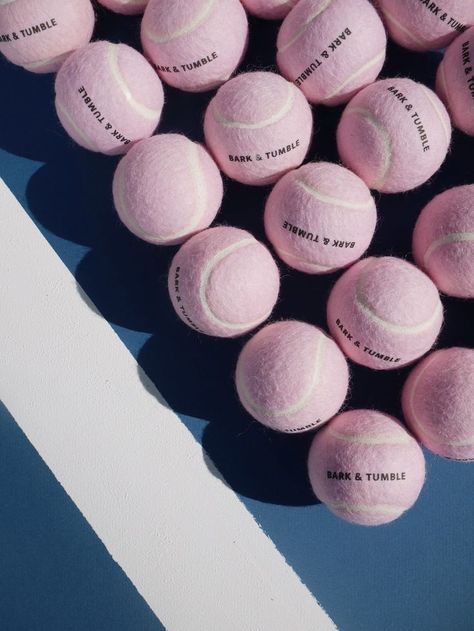 Tennis Branding, Dog Brand, Tennis Aesthetic, Pink Tennis, Dog Branding, Lifestyle Blogs, Tennis Balls, Sporty And Rich, Tennis Ball