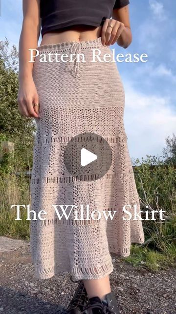 Naomi 🧚🏼‍♂️✨ on Instagram: "The Willow Skirt pattern is out now! You can get a copy on Etsy or Kofi at the link in bio 🥰 all patterns 30% off today and tomorrow, no code on Etsy, use code WILLOW30 on Kofi 💖  This is my most exciting pattern release in a long time and I am just so so grateful for the support and encouragement that I have been shown since I shared this design, as well as my amazing testers who all made such beautiful versions of the skirt 🥹 I will share more of their work soon!    .  .  .  #crochet #handmade #crochetersofinstagram #crochetaddict #amigurumi #crochetlove #crocheting #h #knitting #yarn #rg #instacrochet #handmadewithlove #croche #crochetinspiration #hechoamano #diy #crochetlover #knit #ganchillo #yarnaddict #o #amigurumilove #knittersofinstagram #croch #am Crochet Long Skirt, Crochet Lovers, No Code, Crochet Handmade, So Grateful, Skirt Pattern, Knitting Yarn, Long Skirt, Amigurumi