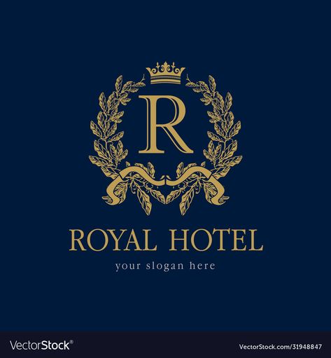 Royal Logo Design Creative, Om Logo, Royal Logo, Kids Camp, Abstract Graphic Design, Logo Poster, Hotel Logo, Light Stick, Hotel Branding