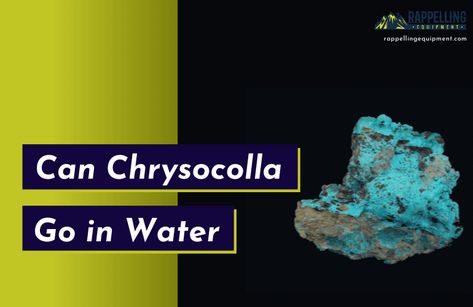 Can Chrysocolla Go in Water? (Oh, NO, Read This First) Copper Mineral, Crystal Structure, Toxic Chemicals, Water Can, In Water, Green Color, Heavy Metal, Chemicals, Green Colors