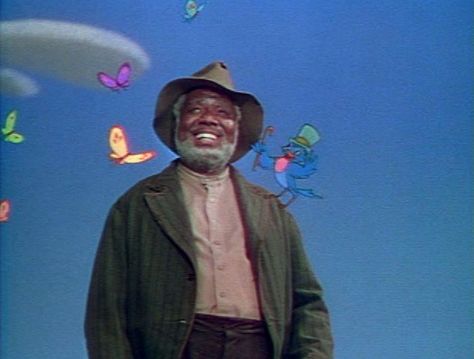 Walt Disney's first live actor, James Baskett Zippity Doo Dah, Disney Pig, Uncle Remus, Song Of The South, Night Film, First Live, World Of Disney, Retro Disney, Splash Mountain