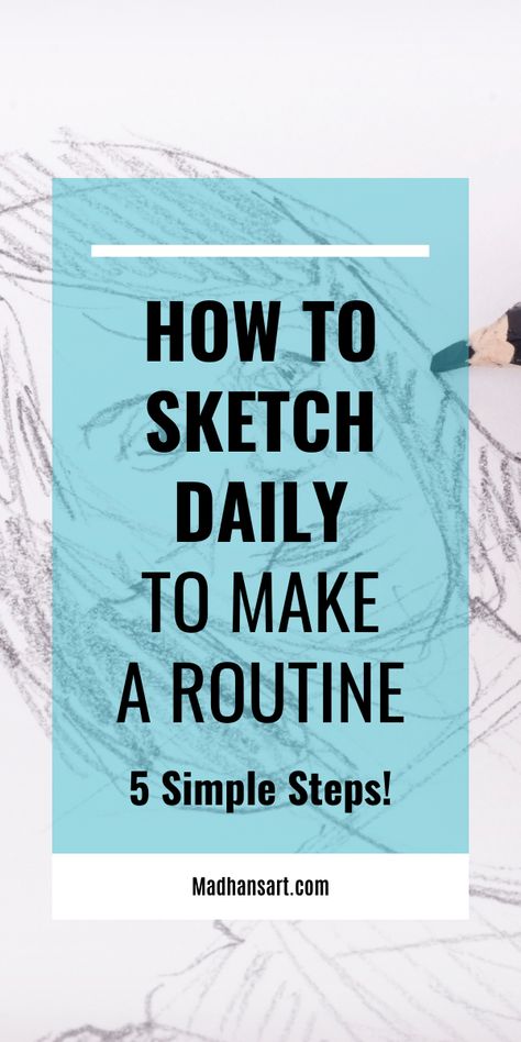 Sketching is a great way to improve your drawing skills and practice your observational abilities. Sketching is a great way to improve your art skills. But it's not just about becoming a better artist. There are many benefits to be had from sketching daily. Here are some tips on how to start and stick with a daily sketching routine! How To Sketch Out A Painting, Drawing Methods Sketch, Daily Drawing Practice, Drawings For Procreate, Drawing Beginners Step By Step, Sketch Practice Exercises, How To Start Sketching, Drawing Practice Exercises Beginner, Sketching Tips For Beginners