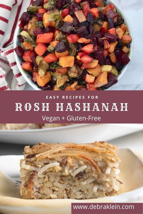 Easy Recipes for Rosh Hashanah.  Healthy alternatives to some of your favorite traditional foods for the Jewish New Year.  No need to compromise on family traditions or your health.... Apples, Honey, Vegetarian and Vegan.  Desserts that are refined sugar-free and gluten-free too. Healthy side dishes and festive salads.  Your one stop shop for Rosh Hashana recipes.    #roshhashanah #roshhashana #jewishnewyear #healthyfood Rosh Hashana Recipes, Rosh Hashanah Recipes, Healthy Vegan Dinner, Jewish New Year, Rosh Hashana, Everyday Dishes, Healthy Holidays, Healthy Side, Jewish Recipes