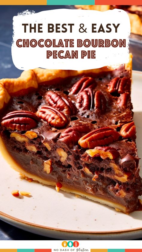 Chocolate Chip Bourbon Pecan Pie, Bourban Pecan Pie, Bourbon Desserts, Bourbon Chocolate Pecan Pie, Bourbon Pecan Pie Recipe, Chocolate Bourbon Pecan Pie, Boozy Treats, Pecan Pie Crust, Chocolate Deserts