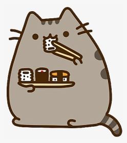 Pusheen Gif, Sushi Drawing, Pusheen Love, Pusheen Stickers, Eating Sushi, Pusheen Cute, Sushi Cat, F2 Savannah Cat, Söt Katt