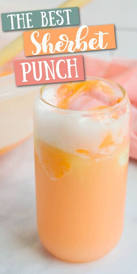 Wedding Shower Punch, Wedding Punch Recipes, Bridal Shower Punch, Best Punch Recipe, Wedding Punch, Sherbet Punch Recipes, Baby Shower Punch Recipes, Sherbet Punch, Alcoholic Punch Recipes