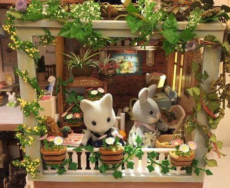 Calico Critters House, Critters 3, Calico Critter, Calico Critters Families, Sylvanian Family, Calico Critters, Little Critter, Mini Things, Garden House