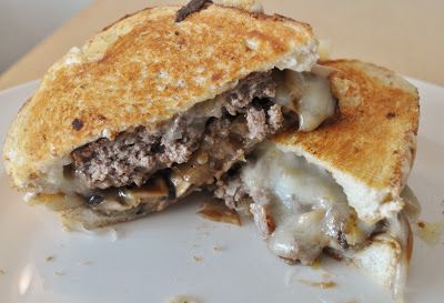 Patty Melts with Mushrooms and Provolone Mushroom Patty, Tiny Oven, Patty Melt Recipe, Patty Melt, Provolone, Homemade Food, Homemade Recipes, Sandwiches, Stuffed Mushrooms