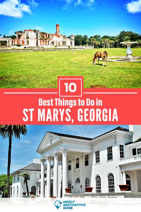 Want to see the most incredible things to do in St Marys, GA? We’re FamilyDestinationsGuide, and we’re here to help: From unique activities to the coolest spots to check out, discover the BEST things to do in St Marys, Georgia - so you get memories that last a lifetime! #stmarys #stmarysthingstodo #stmarysactivities #stmarysplacestogo St Marys, Places To Go In Maryland, Georgia Travel Things To Do, Maryland Travel Places To Visit, Fun Places To Go In Maryland, St Mary’s Georgia, Georgia Map, Cumberland Island, Georgia Vacation