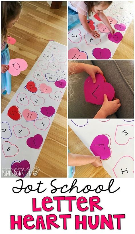 H Is For Heart, Preschool Valentines Activities, Preschool Valentine Crafts, School Valentines, February Ideas, February Crafts, Valentine's Day Crafts For Kids, Preschool Valentines, Valentine Activities