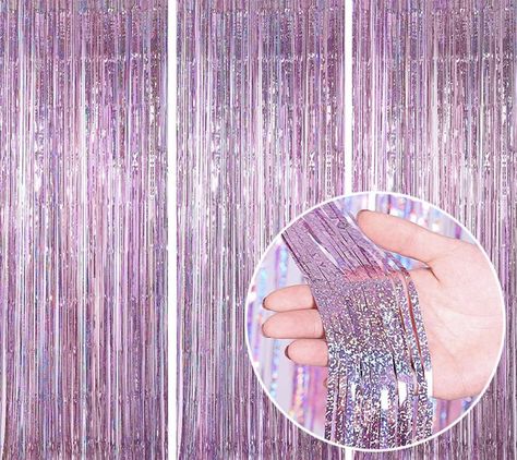 Pink Foil Fringe Backdrop Curtain, Streamer Backdrop Curtains, Streamers Birthday Party Decorations, Tinsel Curtain for Parties, Galentines Decor, Preppy, Photo Booth Tinsel Backdrop, Glitter Curtains, Fringe Curtains, Backdrop Curtains, Streamer Backdrop, Foil Curtain, Booth Wedding, Fringe Backdrops, Curtain Backdrops